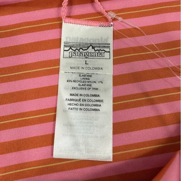 Patagonia Womens Sunamee Bikini Bottom Pink and Orange Stripe NWT - Picture 8 of 9